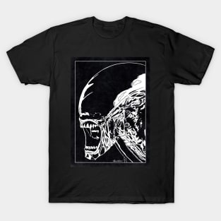 XENOMORPH - Alien (Black and White) T-Shirt